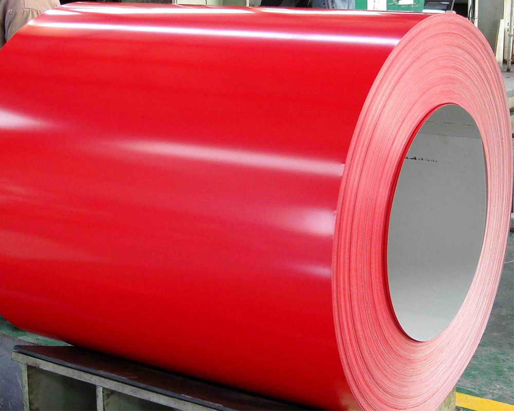 Coated steel coil