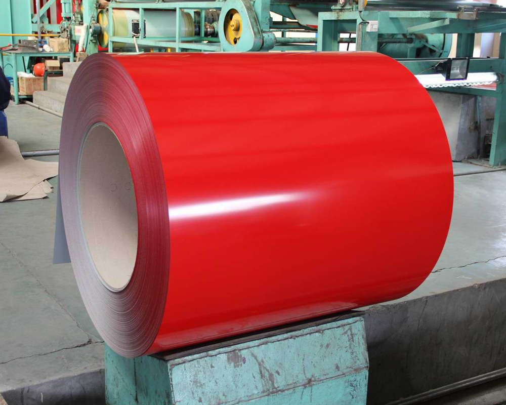 Coated steel coil