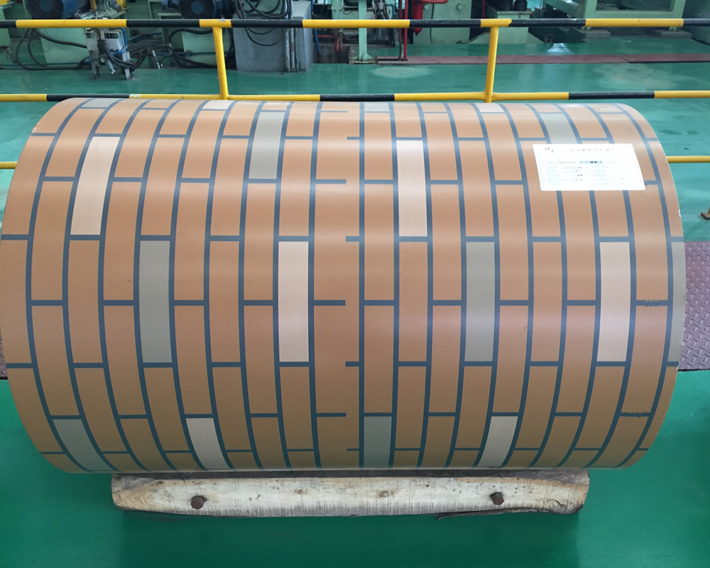 Printed steel coil